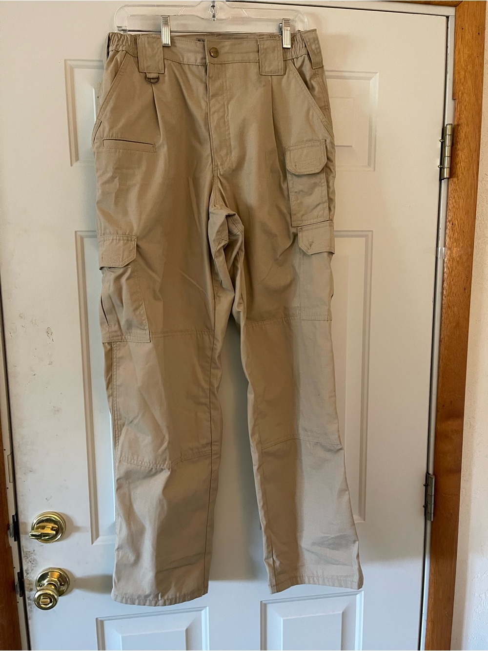 5.11 Tactical Pants Mens 32 X 32 Tan Cotton Straight Cargo Police Camp